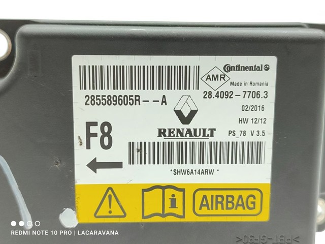 285589605R Модуль-процессор управления подушкой безопасности (ЭБУ AIRBAG) купить Ровно