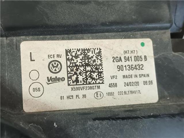 2GA941005B VAG Левая фара купить в Ужгород