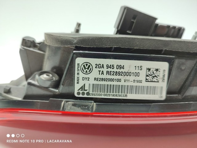 2GA945094 Фонарь задний правый внутренний купить Хмельницкий