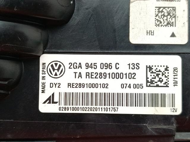VAG 2GA945096C Фонарь задний правый внешний в наличии Хмельницкий