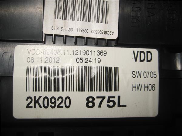 2K0920875L VAG Панель приборов купить в Тернополь