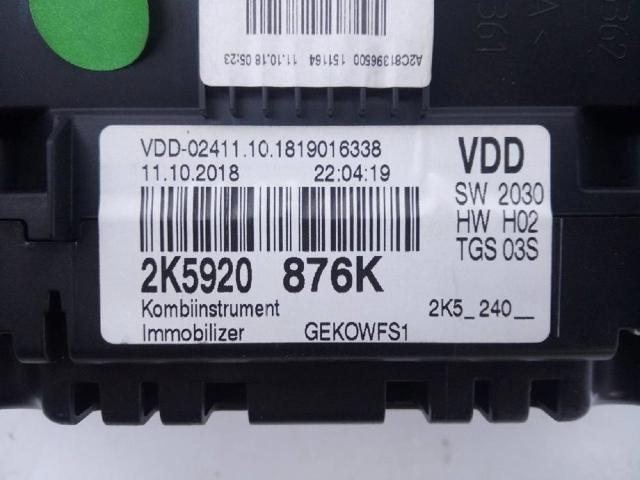 2K5920876K VAG Панель приборов купить в Кривой Рог