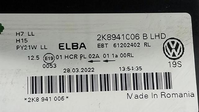 VAG 2K8941006B Правая фара в наличии Винница