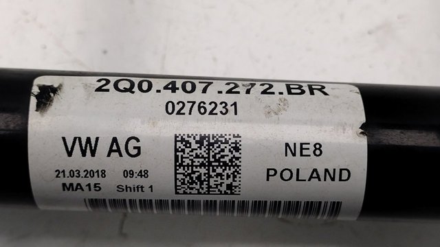 VAG 2Q0407272BR Правая полуось в наличии Хмельницкий