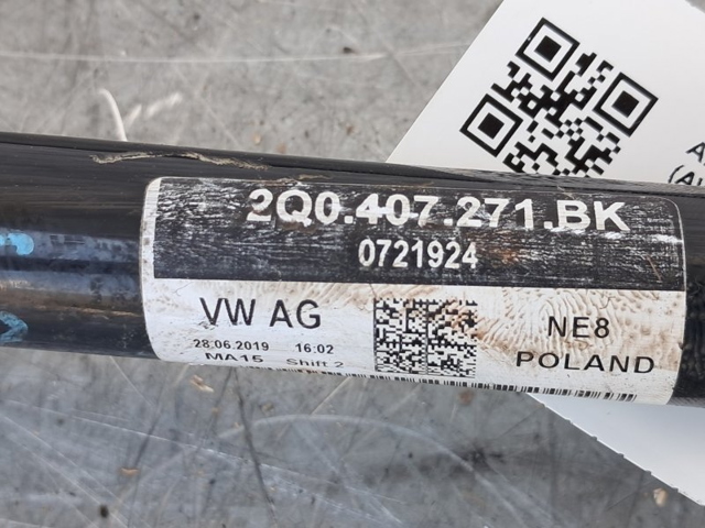 VAG 2Q0407272N Правая полуось в наличии Запорожье