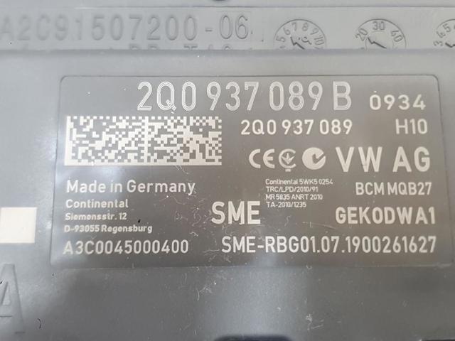 VAG 2Q0937089B Модуль управления (ЭБУ) бортовой сетью в наличии Павлоград