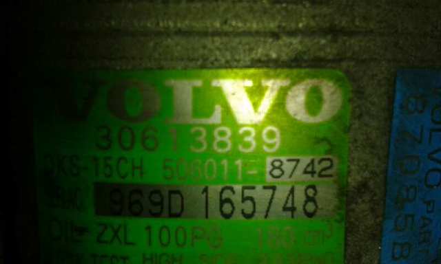 Compressor de ar condicionado para Volvo V40 Station Wagon 1.9 t4 b4194t 30613839