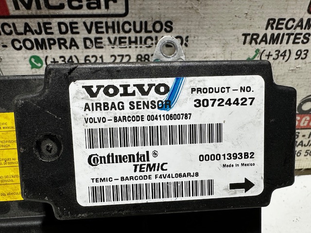 VOLVO 30724427 Модуль-процессор управления подушкой безопасности (ЭБУ AIRBAG) в наличии Хмельницкий