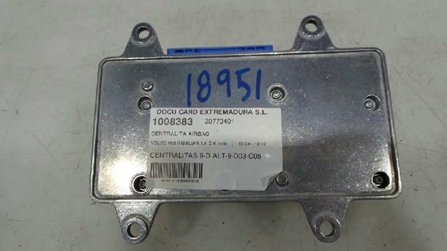 VOLVO 30773401 Модуль-процессор управления подушкой безопасности (ЭБУ AIRBAG) в наличии Житомир