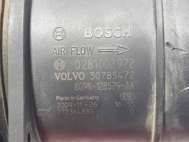 VOLVO 30785472 Датчик потока (расхода) воздуха, расходомер M.A.F. - (Mass Airflow) в наличии Днепр