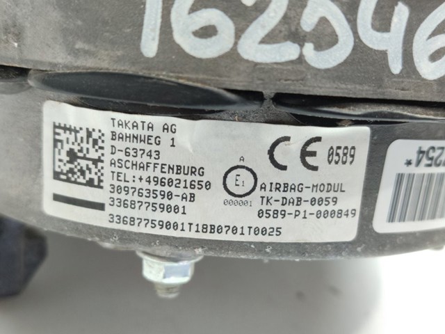 309763590AB Подушка безопасности (AIRBAG) водительская купить Украина