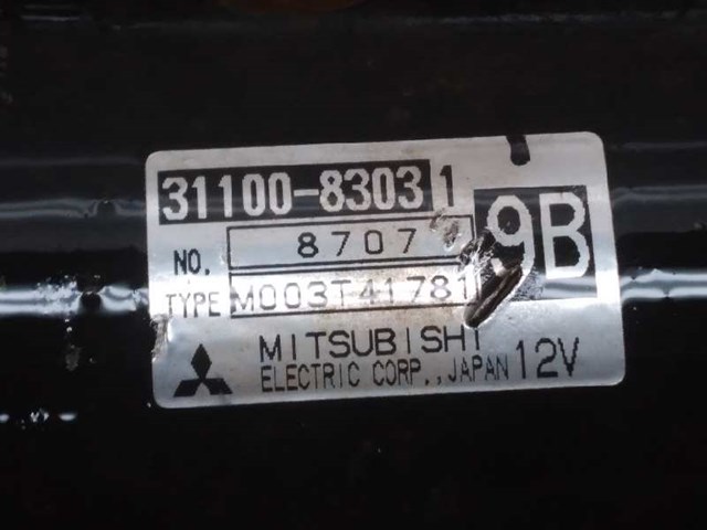 Motor de partida para Suzuki Jimeny Off-Road, fechado (SN) (1998-...) 1.3 16V (SN413) G13BB 3110083031