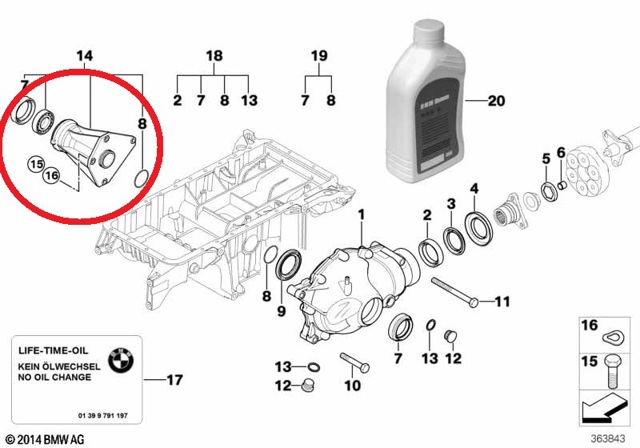 BMW 31537503120 Опора подвесного подшипника передней полуоси в наличии Запорожье