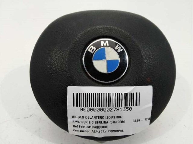 Airbag dianteiro esquerdo para BMW 3 320 D M47204D1 33109680803X