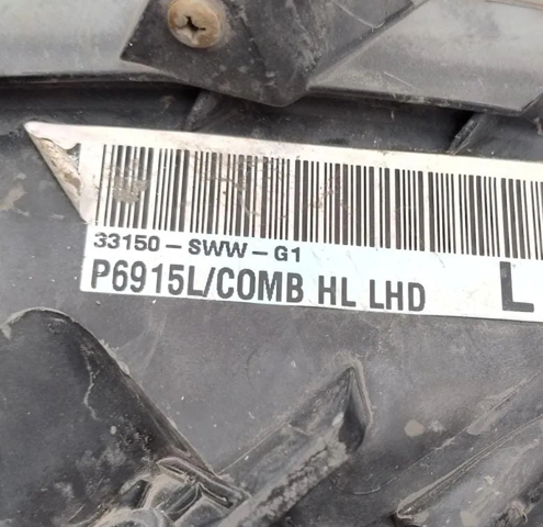 HONDA 33151SWWG21 Левая фара в наличии Львов