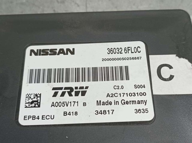 360326FL0C NISSAN Блок управления стояночного тормоза купить в Киев