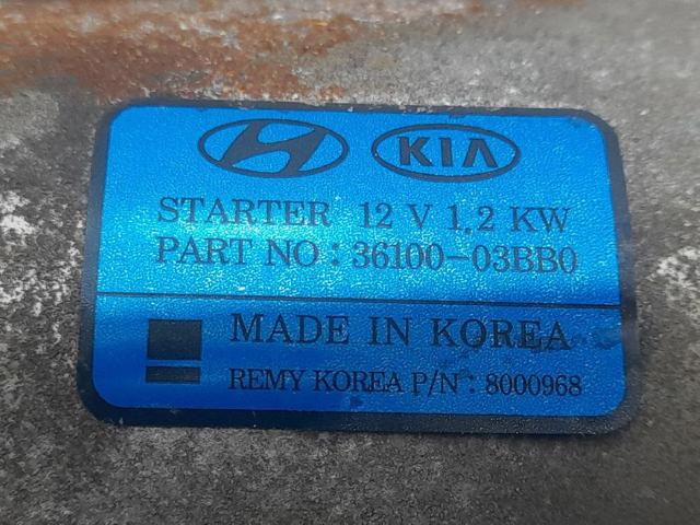 HYUNDAI 3610003BB0 Стартер в наличии Черкассы