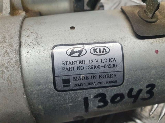 HYUNDAI 3610004200 Стартер в наличии Ирпень