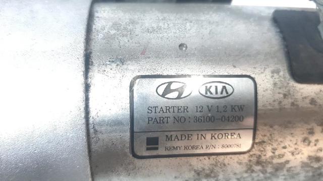 Motor de arranco KIA Rio 4 FB, SC