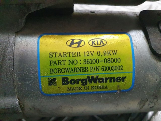 HYUNDAI 3610008000 Стартер в наличии Винница