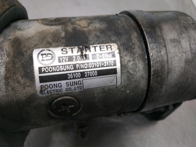 Motor de arranco 3610027000 HYUNDAI