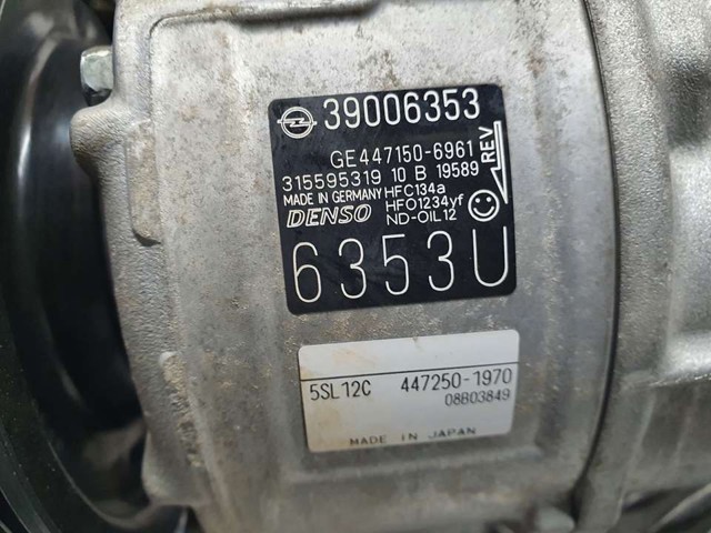 39006353 OPEL Компрессор кондиционера купить в Ирпень