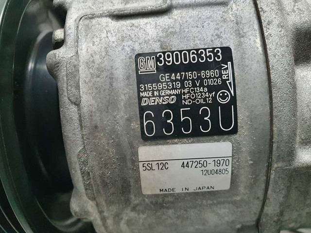 39006353 OPEL Компрессор кондиционера купить в Черновцы