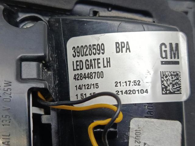 39028600 OPEL Фонарь задний правый внутренний купить в Николаев