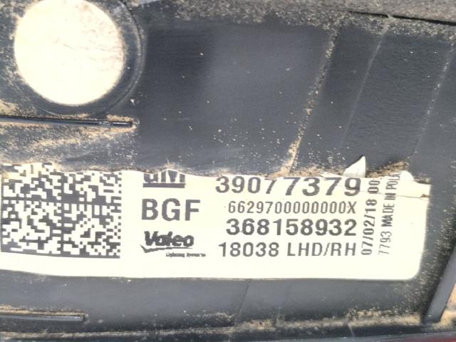OPEL 39077379 Фонарь задний правый внутренний в наличии Житомир