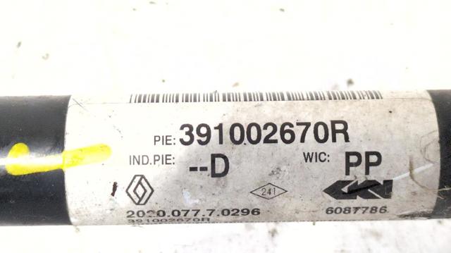 RENAULT 391002670R Правая полуось в наличии Одесса