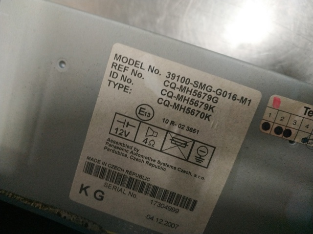 HONDA 39100SMGG016M1 в наличии Тернополь