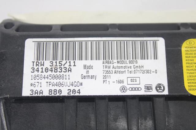 VAG 3AA880204 Подушка безопасности (AIRBAG) пассажирская в наличии Ирпень