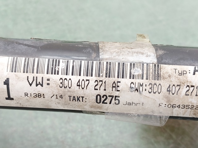 3C0407271AE VAG Полуось (привод) передняя левая купить в Ужгород