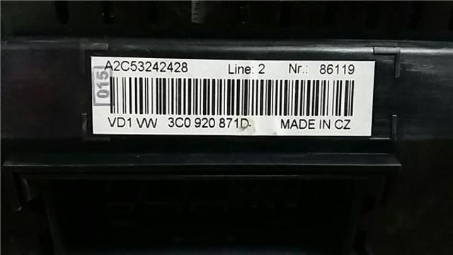 VAG 3C0920871D Панель приборов в наличии Ирпень