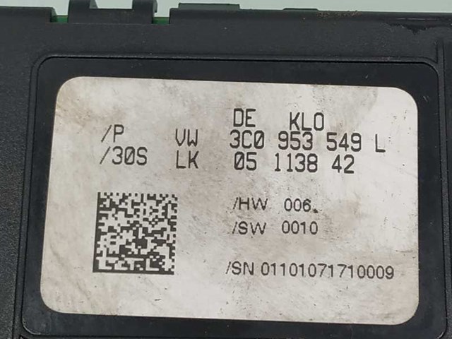 Módulo eletrônico para volkswagen passat 2.0 tdi 16v bkp 3C0953549L