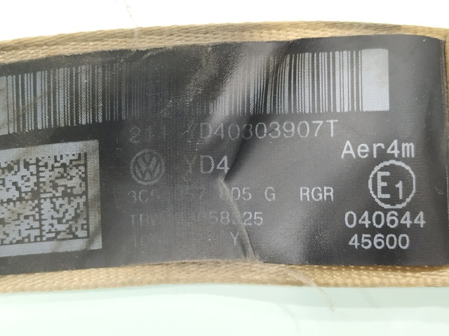 VAG 3C5857805G Ремень безопасности задний левый в наличии Житомир