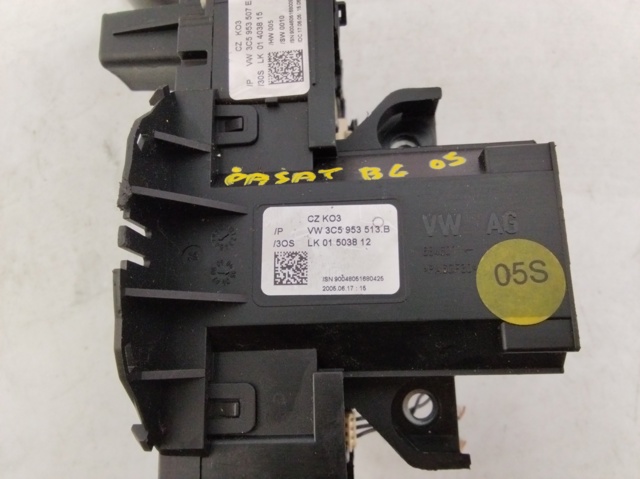 Comutador instalado na coluna da direção, montado 3C5953513B VAG
