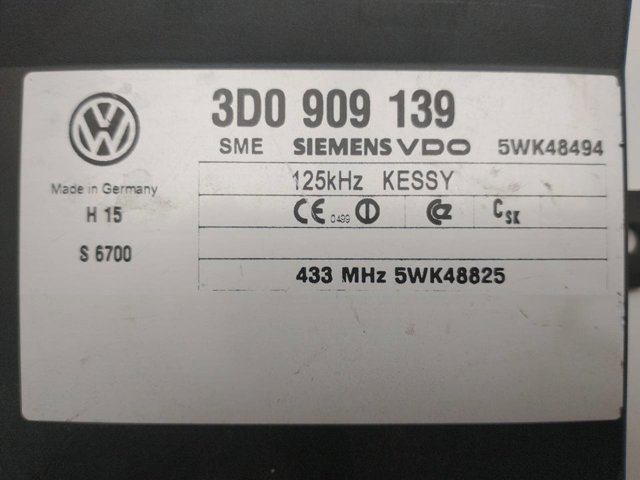 VAG 3D0909139 Блок управления центральным замком в наличии Винница