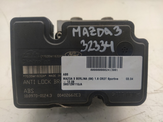 MAZDA 3M512M110JA Блок управления АБС (ABS) гидравлический в наличии Николаев