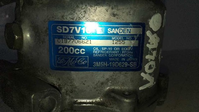 Compressor de ar condicionado para Volvo C30 1.6 D D4164T 3M5H19D629SB