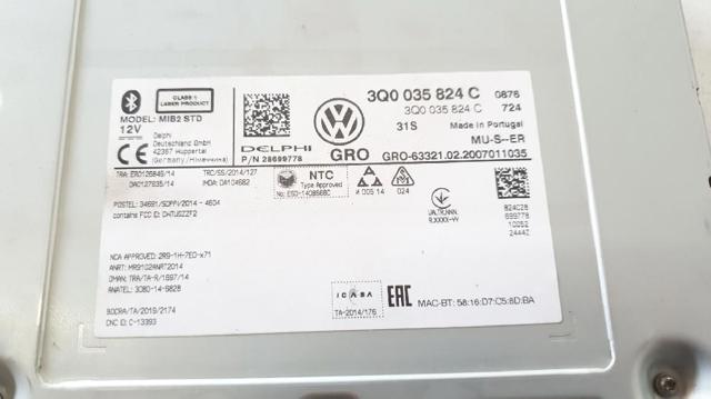 VAG 3Q0035824C Блок управления мультимедийный в наличии Винница