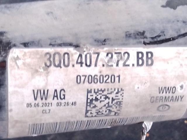 3Q0407272BB VAG Полуось (привод) передняя правая купить в Сумы