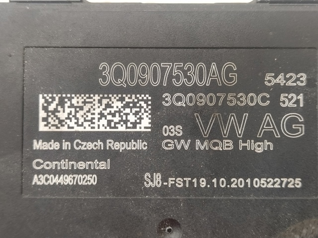 3Q0907530AG VAG Модуль "Диагностический интерфейс" купить в Ужгород