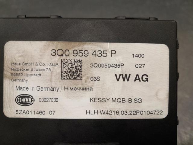 3Q0959435P Модуль управления (ЭБУ) иммобилайзером купить Винница