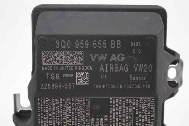 3Q0959655BB Модуль-процессор управления подушкой безопасности (ЭБУ AIRBAG) купить Хмельницкий