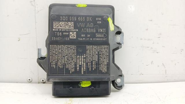 3Q0959655BK Модуль-процессор управления подушкой безопасности (ЭБУ AIRBAG) купить Винница