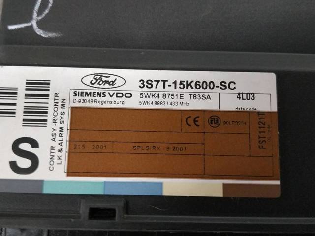 Unidade de conforto Ford Mondeo 3 BWY