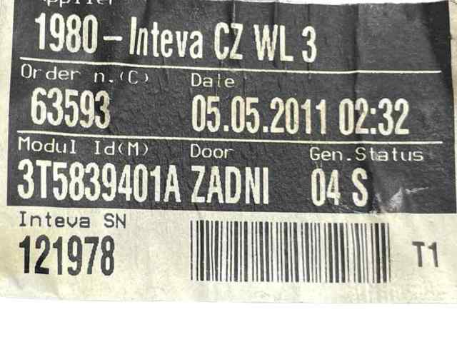 3T0839461 Механизм стеклоподъемника двери задней левой купить Украина