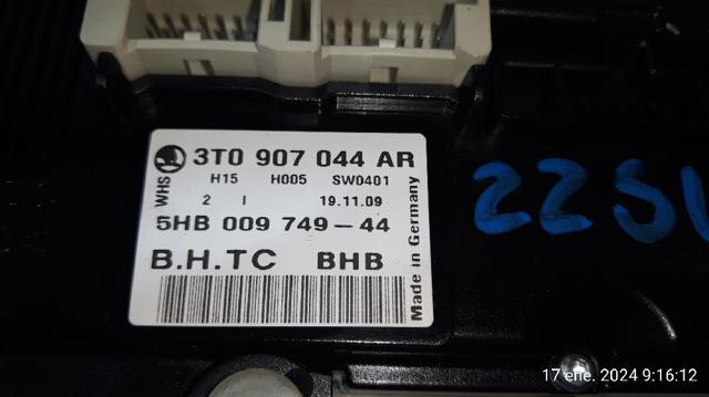 Unidade de controlo dos modos de aquecimento/condicionamento Skoda Octavia 1Z3