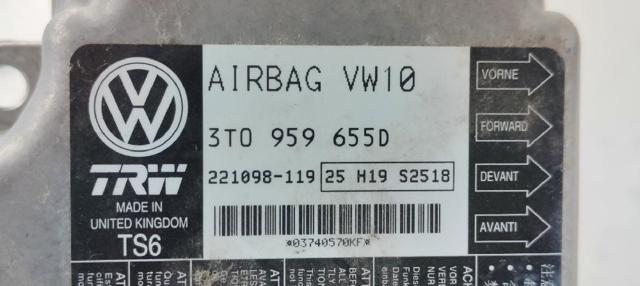 3T0959655D VAG Модуль-процессор управления подушкой безопасности (ЭБУ AIRBAG) купить в Тернополь